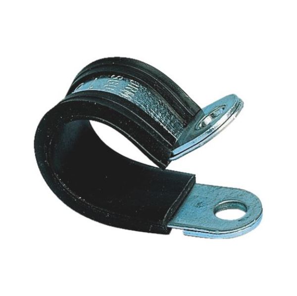 Pipe and fastening clamp Multifix - PIPCLMP-RSGU-DIN3016-EPDM-BLACK-W12-D10