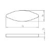 Wood connector plate - WOCONPLT-SZ20-63X23X4