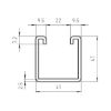 VARIFIX&lt;SUP&gt;&reg; &lt;/SUP&gt;c-assembly rail 41/41 - C2C - MNTRL-C-41/41-TH2,5-3M