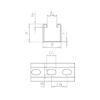 VARIFIX&lt;SUP&gt;&reg; &lt;/SUP&gt;c-assembly rail 41/41 - C2C - MNTRL-C-41/41-TH2,5-3M