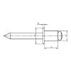 Blind rivet, round pan head - RIV-MHD-ALU/ST-(-/A2K)-(5,5X7,5)-3,2X10