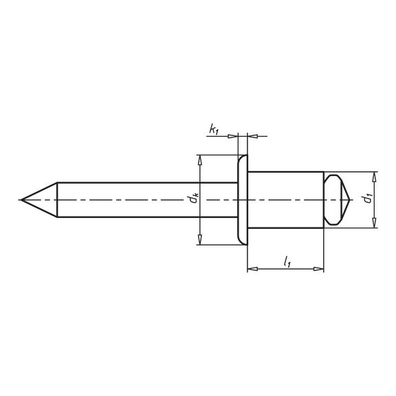WÜRTH Malta Online Shop-Blind rivet, round pan head