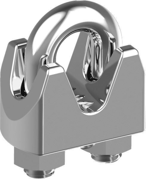 WN 5176 016 A4 stainless steel, Wire rope clamp, M824844, ROPCMP-A4-D4