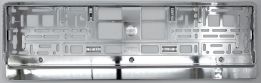 Number plate holder, compl. Classic QF-COMPL-PLT/STR-CARBON-520MM-METALIZED-SILVER-FINISH-CLASSIC-8265203