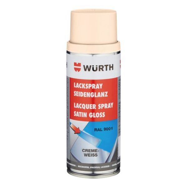 Paint spray, silk gloss - PNTSPR-R9001-CREAMWHITE-SATINGLO-400ML