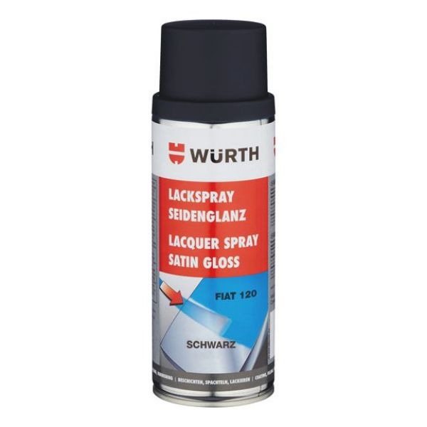 Paint spray, silk gloss - PNTSPR-FIAT120-BLACK-PLA-SATINGLO-400ML