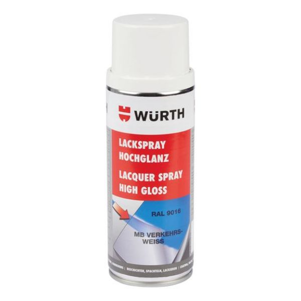 Paint spray, high gloss - PNTSPR-R9016-TRAFFICWHITE-400ML