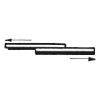 Self-adhesive hook and loop fastener tape - SECTPE-SA-HOOKS-BLACK-L10M