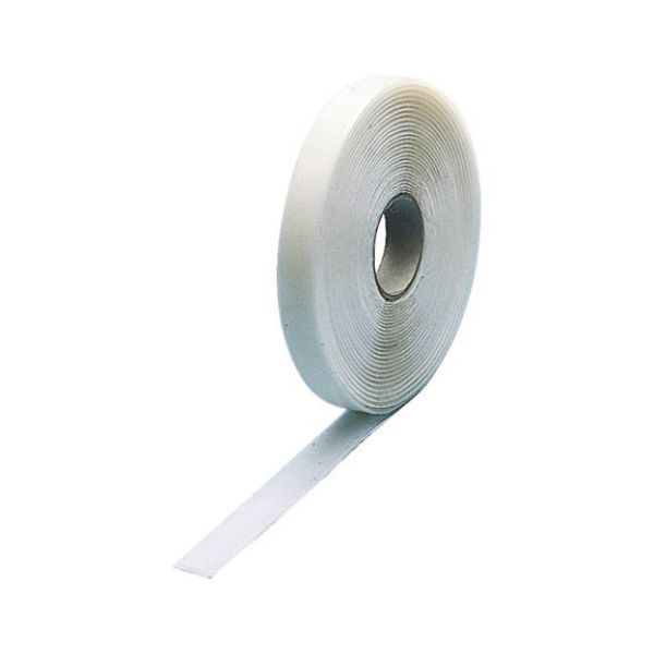 Self-adhesive hook and loop fastener tape - SECTPE-SA-EYELETS-WHITE-L10M