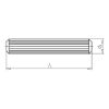 Serrated dowel - DWL-WO-BEECH-1KG-8X40