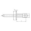 Blind rivet with large round pan head - RIV-ALU/ST-(-/A2K)-(12,0-19,5)-4,8X25