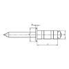 Blind rivet, round pan head - RIV-MHD-ALU/ST-(BLA/A2K)-(1,2-6,3)-4X10