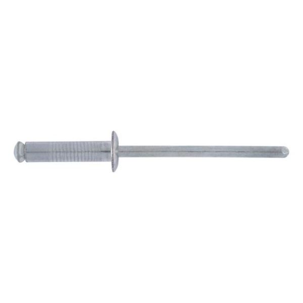 Blind rivet with soft claws and round pan head - RIV-FL-ALU/ST-(-/A2K)-(8-15)-4,8X21