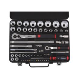 1/4 inch and 1/2 inch socket wrench assortment - SKTWRNCH-SET-1/4-1/2IN-59PCS