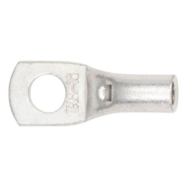 Pipe cable lug with inspection hole - PIPCBLLUG-INSPHO-CU-(J2N)-M8-16,0SMM