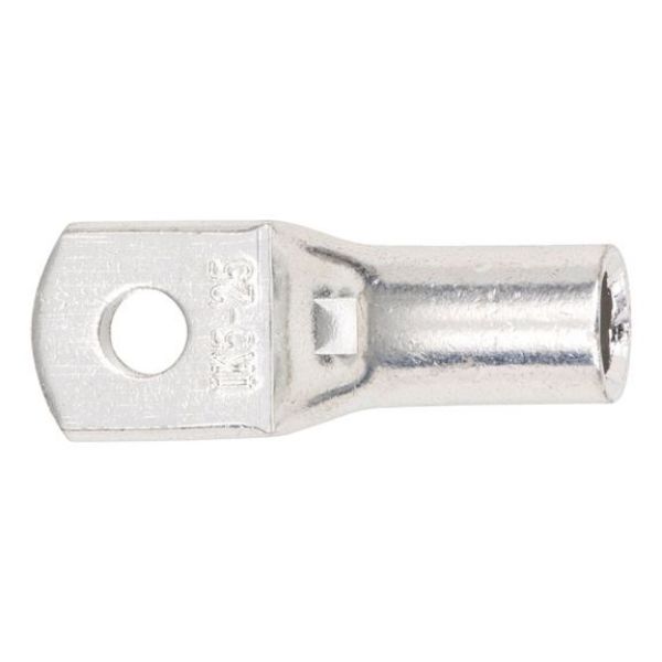 Pipe cable lug with inspection hole - PIPCBLLUG-INSPHO-CU-(J2N)-M6-25,0SMM