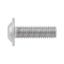 Show details for Screw with flattened half round head with collar and hexagon socket Screw with flattened half round head with collar and hexagon socket - SCR-FLG-ISO7380/2-A2/070-IH3-M5X12