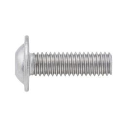 Screw with flattened half round head with collar and hexagon socket - SCR-FLG-ISO7380/2-A2/070-IH4-M6X30