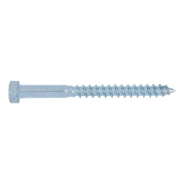 DIN 571 wood screw, blue coated Hexagon head - SCR-HEX-DIN571-WO-WS13-(A2K)-8X60