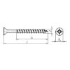 W&Uuml;POFAST&lt;SUP&gt;&reg;&lt;/SUP&gt;, blue galvanised Particle board screw - SCR-CS-WO-Z2-(A2K)-4X70/39