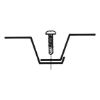Drilling screw, flat head with AW drive pias&lt;SUP&gt;&reg;&lt;/SUP&gt; - SCR-DBIT-PANHD-AW25-(A3K)-4,8X38