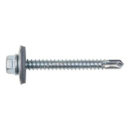 Self-drilling fa&ccedil;ade construction screw with hexagon head and sealing washer pias&lt;SUP&gt;&reg;&lt;/SUP&gt; - SCR-DBIT-WSH19-WS8-(A3K)-4,8X25