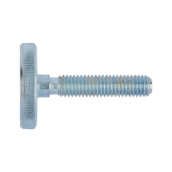 Knurled thumb screw, low profile - SCR-KNRL-DIN653-5.8-(A2K)-M4X8