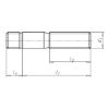 Stud with threaded end ≈ 1.25 d - STUD-DIN939-5.8-M10X30