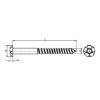 Safety screw - SCR-PANHD-DWL-A2-AW40-7X85