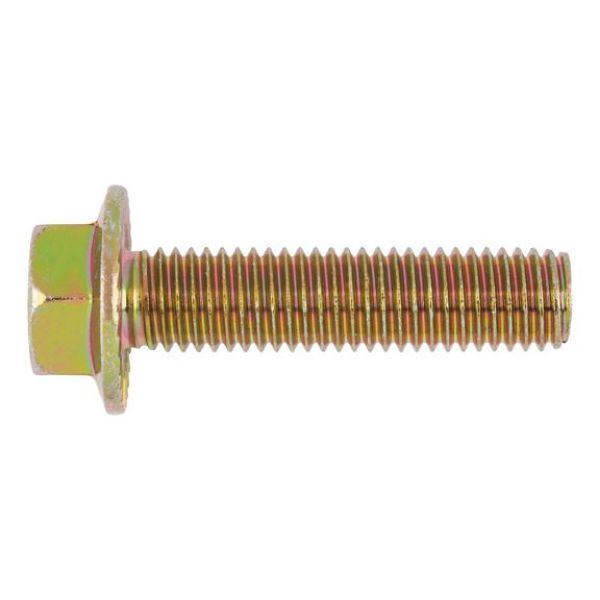 Hexagon head serrated screw with flange - SCR-HEX-FLG/UKV-8.8-WS15-(A2C)-M10X35