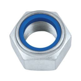 Hexagon nut, low profile, with clamping piece (non-metal insert) - NUT-HEX-SLOK-DIN985-I8I-WS17-(A2K)-M10