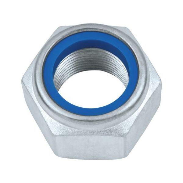 Hexagon nut, low profile, with clamping piece (non-metal insert) - NUT-HEX-SLOK-DIN985-I8I-WS19-(A2K)-M12