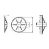 Lock washer for shafts without a groove - WSH-LOK-SHFT-KS-D10,0