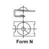 Sheet metal nut Type 4 - NUT-SHT-OPEL-(A3A)-L24,8MM-D6,3MM