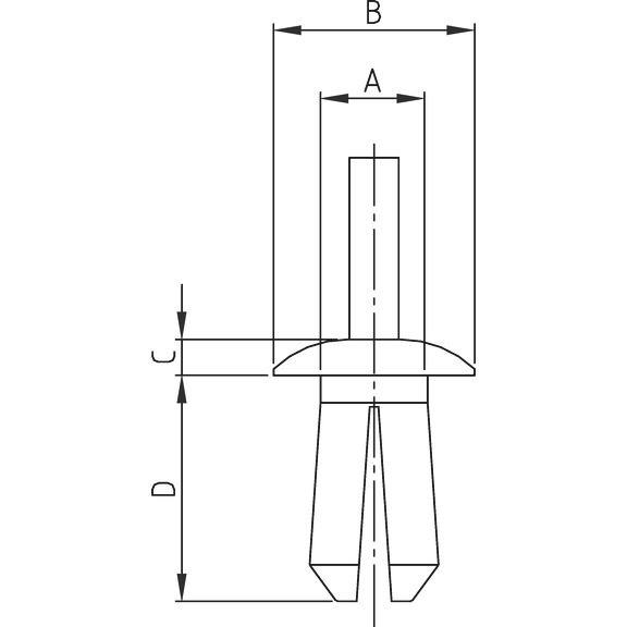 WÜRTH Malta Online Shop-Plastic expanding rivet Type 1