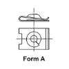 Sheet metal nut Type 1 - NUT-SHT-(A3A)-L16,5MM-D3,9MM