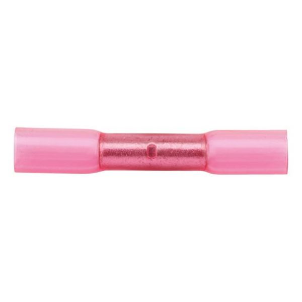 Heat-shrink crimp butt connector - BUTTCON-HSHRTUBE-RED-(0,5-1,5SMM)