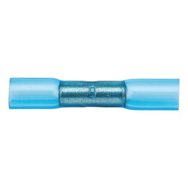 Heat-shrink crimp butt connector - BUTTCON-HSHRTUBE-BLUE-(1,5-2,5SMM)