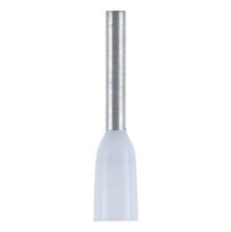 Wire end ferrule with plastic sleeve - WENDFER-DIN46228-CU-(J2N)-WHITE-0,5X8,0
