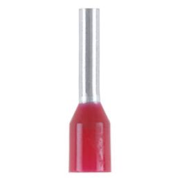 Wire end ferrule with plastic sleeve - WENDFRE-DIN46228-CU-(J2N)-RED-1,0X8,0