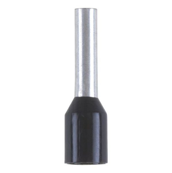 Wire end ferrule with plastic sleeve - WENDFER-DIN46228-CU-(J2N)-BLACK-1,5X8,0