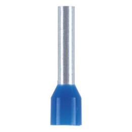 Wire end ferrule with plastic sleeve - WENDFER-DIN46228-CU-(J2N)-BLUE-2,5X12,0