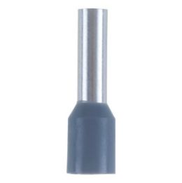 Wire end ferrule with plastic sleeve - WENDFER-DIN46228-CU-(J2N)-GREY-4,0X10,0