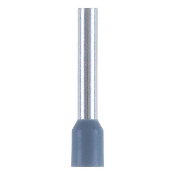 Wire end ferrule with plastic sleeve - WENDFER-DIN46228-CU-(J2N)-GREY-4,0X18,0