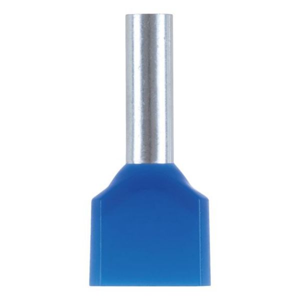 DUO wire end ferrule with plastic sleeve - WENDFER-DUO-CU-(J2N)-BLUE-2,5X10,0