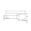 DUO wire end ferrule with plastic sleeve - WENDFER-DUO-CU-(J2N)-BLUE-2,5X10,0