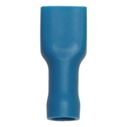 Crimp cable lug, push connector, fully insulated - PSHCON-ALLINSULATED-BLUE-6,3X0,8MM