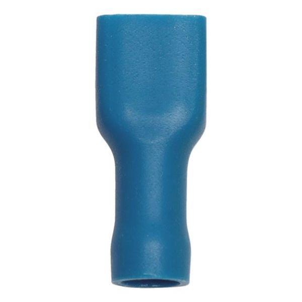 Crimp cable lug, push connector, fully insulated - PSHCON-ALLINSULATED-BLUE-6,3X0,8MM