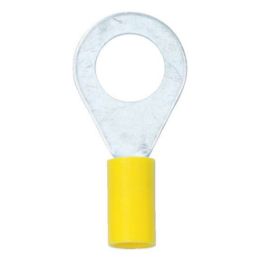 Crimp cable lug, ring connector - RGCON-YELLOW-M4-(4,0-6,0SMM)