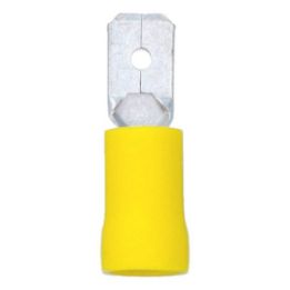 Crimp cable lug, blade connector - TABCON-YELLOW-6,3X0,8MM
